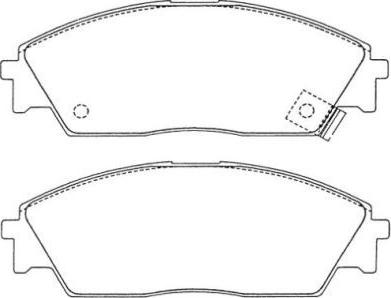 AISIN ASN-226 - Комплект спирачно феродо, дискови спирачки www.parts5.com