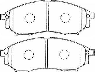 AISIN B1N036 - Juego de pastillas de freno www.parts5.com