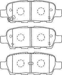 AISIN B2N064 - Bremsbelagsatz, Scheibenbremse www.parts5.com