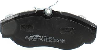 AISIN BPFI-1011 - Set placute frana,frana disc www.parts5.com