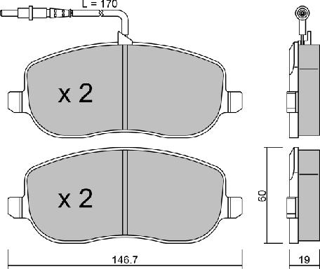 AISIN BPFI-1023 - Piduriklotsi komplekt,ketaspidur www.parts5.com