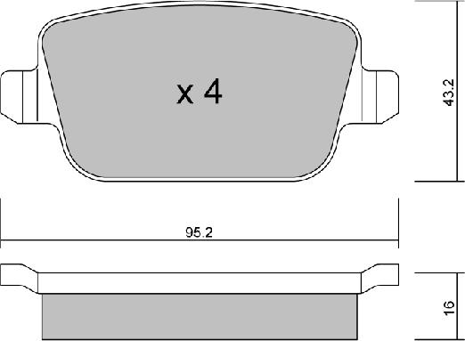 AISIN BPFO-2001 - Set placute frana,frana disc www.parts5.com