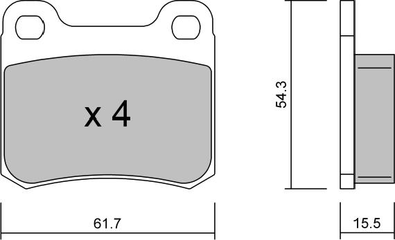 AISIN BPMB-2009 - Brake Pad Set, disc brake www.parts5.com