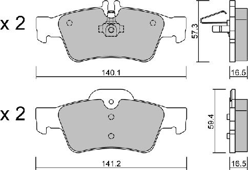 AISIN BPMB-2004 - Σετ τακάκια, δισκόφρενα www.parts5.com