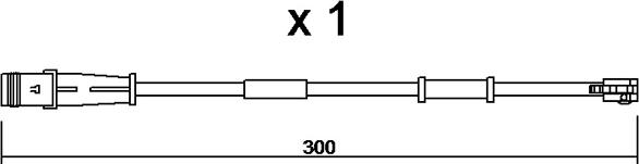 AISIN BPOPK-9320 - Figyelmezető kontaktus, fékbetétkopás www.parts5.com