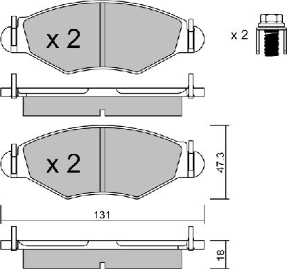 AISIN BPPE-1012 - Set placute frana,frana disc www.parts5.com