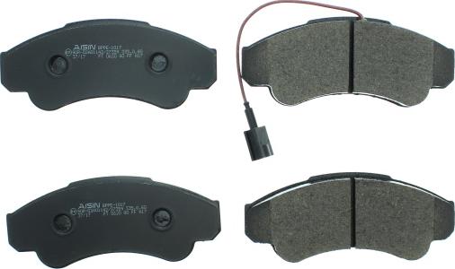 AISIN BPPE-1017 - Тормозные колодки, дисковые, комплект www.parts5.com