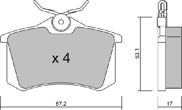 AISIN BPPE-2002 - Σετ τακάκια, δισκόφρενα www.parts5.com