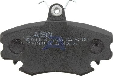 AISIN BPRE-1004 - Тормозные колодки, дисковые, комплект www.parts5.com