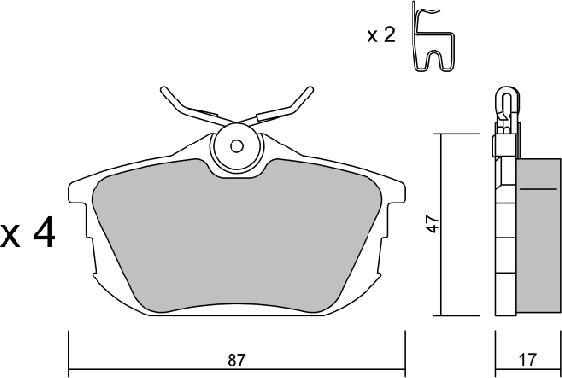 AISIN BPSM-2001 - Set placute frana,frana disc www.parts5.com