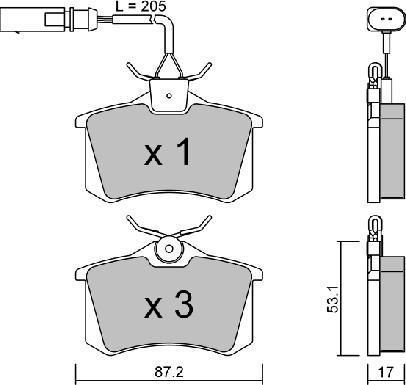 AISIN BPVW-2901 - Komplet pločica, disk-kočnica www.parts5.com