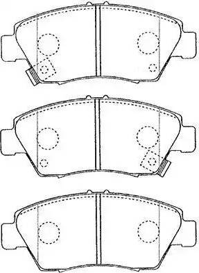 AISIN C1N016 - Set placute frana,frana disc www.parts5.com