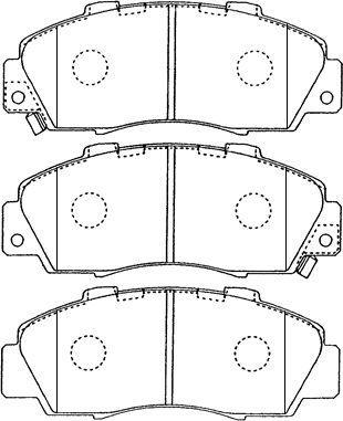 AISIN C1N018 - Set placute frana,frana disc www.parts5.com