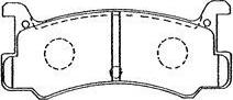 AISIN E2N032 - Brake Pad Set, disc brake www.parts5.com