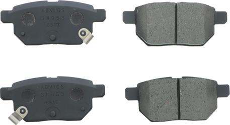 AISIN SN953P - Juego de pastillas de freno www.parts5.com