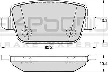 FORD 2 613 323 - Juego de pastillas de freno www.parts5.com