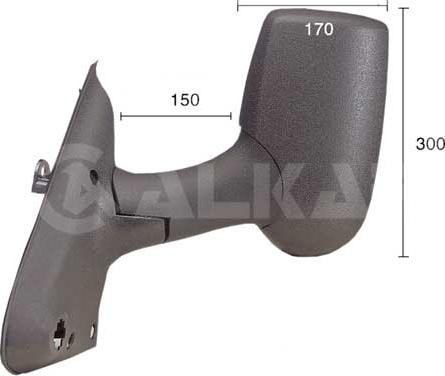 Alkar 9209960 - Oglinda exterioara www.parts5.com