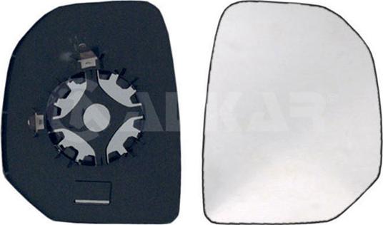 Alkar 6402998 - Sticla oglinda, oglinda retrovizoare exterioara www.parts5.com