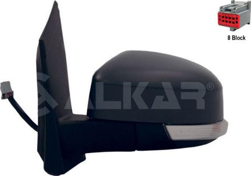 Alkar 6125401 - Retrovisor exterior www.parts5.com