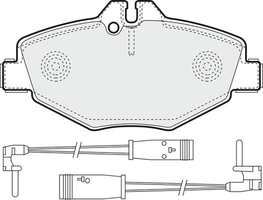 Mercedes-Benz A 000 420 71 04 - Bremsbelagsatz, Scheibenbremse www.parts5.com