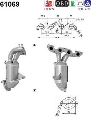 AS 61069 - Catalytic Converter www.parts5.com