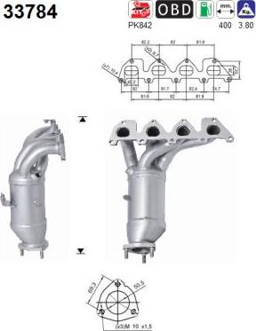 AS 33784 - Catalytic Converter www.parts5.com