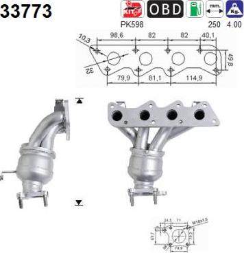 AS 33773 - Catalizador www.parts5.com