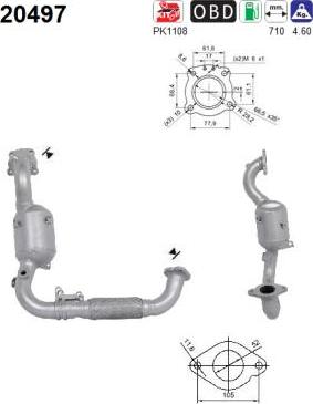 AS 20497 - Catalytic Converter parts5.com
