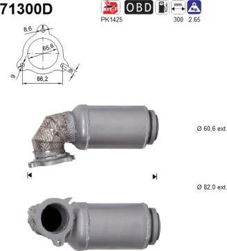 AS 71300D - Katalizatör www.parts5.com