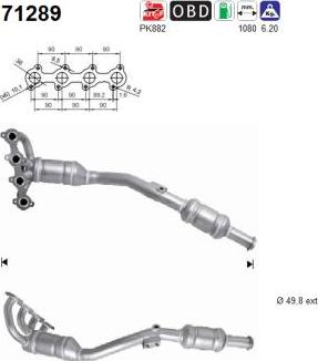 AS 71289 - Katalizator www.parts5.com