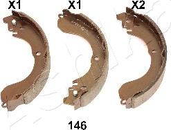 Ashika 55-01-146 - Brake Shoe Set www.parts5.com