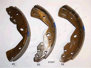 Ashika 55-03-312 - Brake Shoe Set www.parts5.com