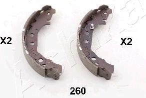 Ashika 55-02-260 - Brake Shoe Set www.parts5.com