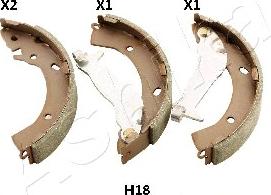 Ashika 55-0H-H18 - Brake Shoe Set parts5.com