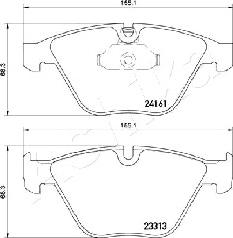 Ashika 50-00-0114 - Тормозные колодки, дисковые, комплект www.parts5.com