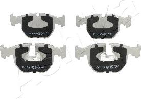 Ashika 50-00-0121 - Set placute frana,frana disc www.parts5.com