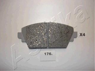 Ashika 50-01-176 - Brake Pad Set, disc brake www.parts5.com