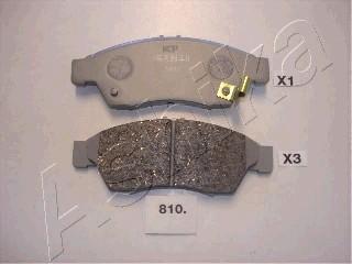 Ashika 50-08-810 - Brake Pad Set, disc brake www.parts5.com