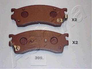 Ashika 50-03-399 - Set placute frana,frana disc www.parts5.com