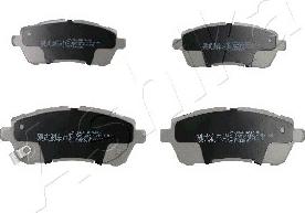 Ashika 50-03-343 - Brake Pad Set, disc brake www.parts5.com