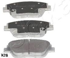 Ashika 50-0K-K28 - Set placute frana,frana disc www.parts5.com