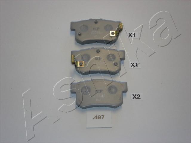 Ashika 51-04-497 - Brake Pad Set, disc brake www.parts5.com