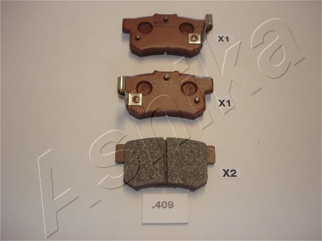 Ashika 51-04-409 - Brake Pad Set, disc brake www.parts5.com