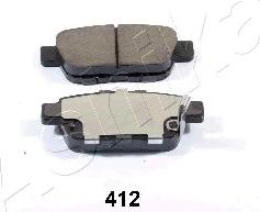 Ashika 51-04-412 - Brake Pad Set, disc brake www.parts5.com