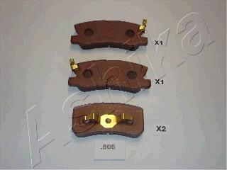 Ashika 51-05-505 - Set placute frana,frana disc www.parts5.com