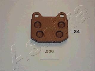 Ashika 51-05-506 - Brake Pad Set, disc brake parts5.com