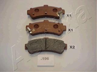 Ashika 51-01-196 - Set placute frana,frana disc www.parts5.com