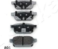 Ashika 51-08-801 - Set placute frana,frana disc www.parts5.com