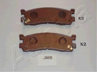 Ashika 51-03-305 - Brake Pad Set, disc brake www.parts5.com