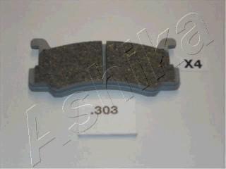 Ashika 51-03-303 - Brake Pad Set, disc brake www.parts5.com